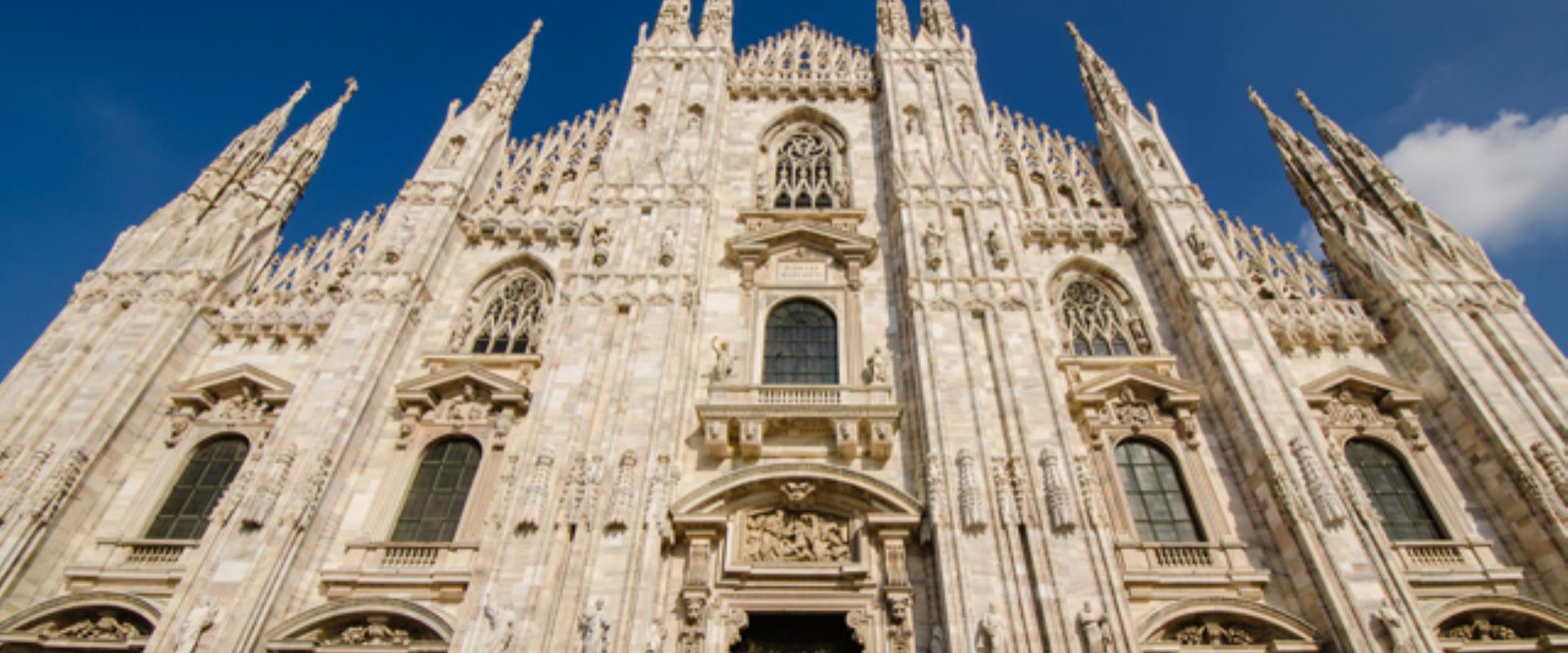 The Duomo of Milan, close to the Galleria Vittorio Emanuele and the Teatro alla Scala